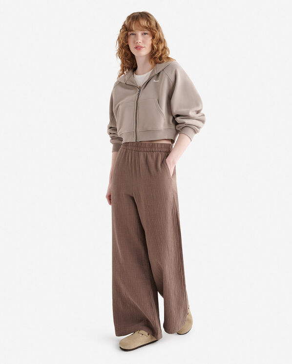 Isla Cotton Gauze Wide Leg Pant
