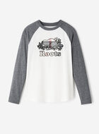 T-shirt manches longues à carreaux Inglenook pour femmes