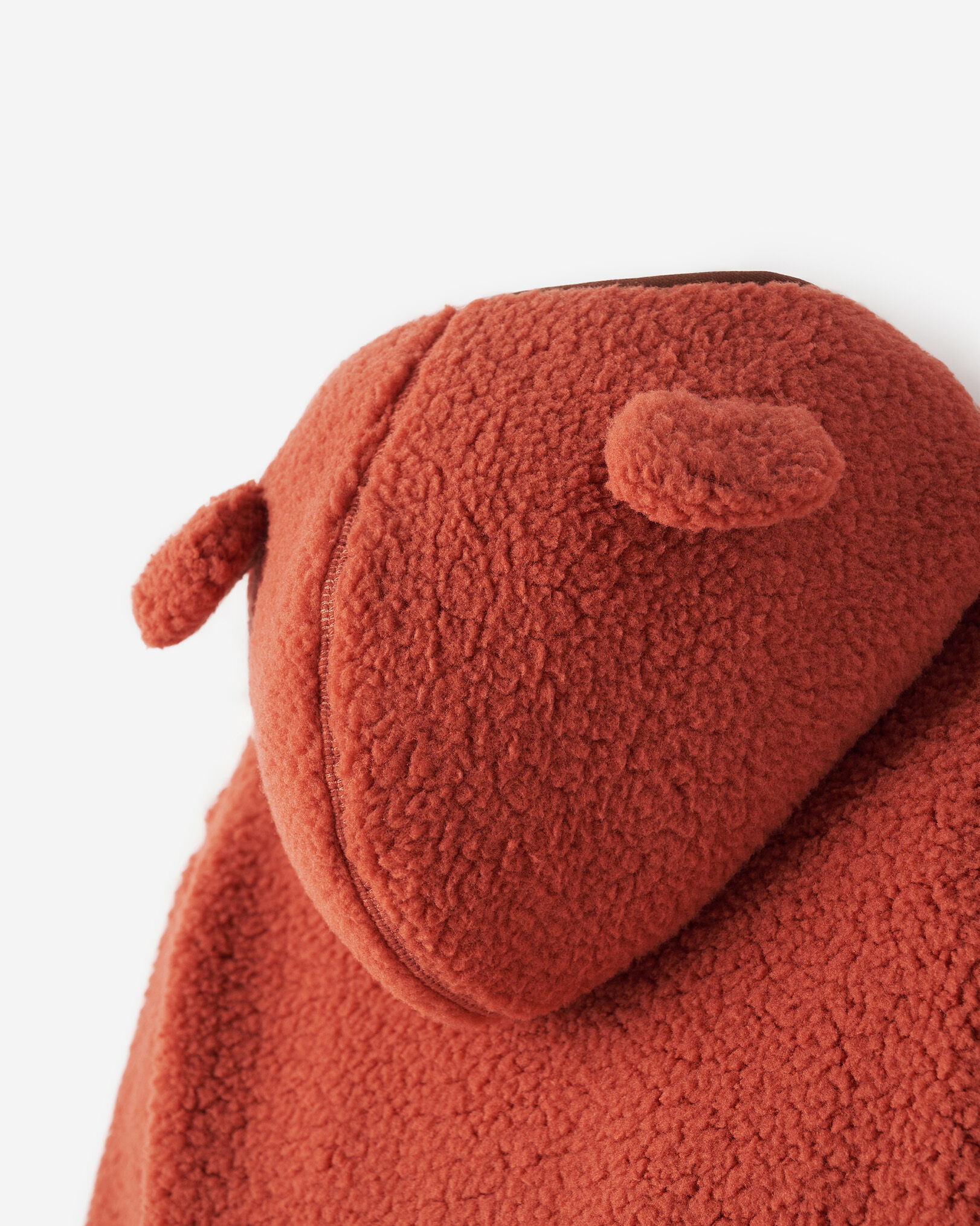 Baby Alta Shearling Fleece Romper Hoodie