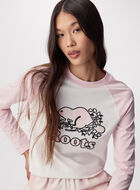 T-shirt &agrave; manches longues Cooper &agrave; carreaux pour femme
