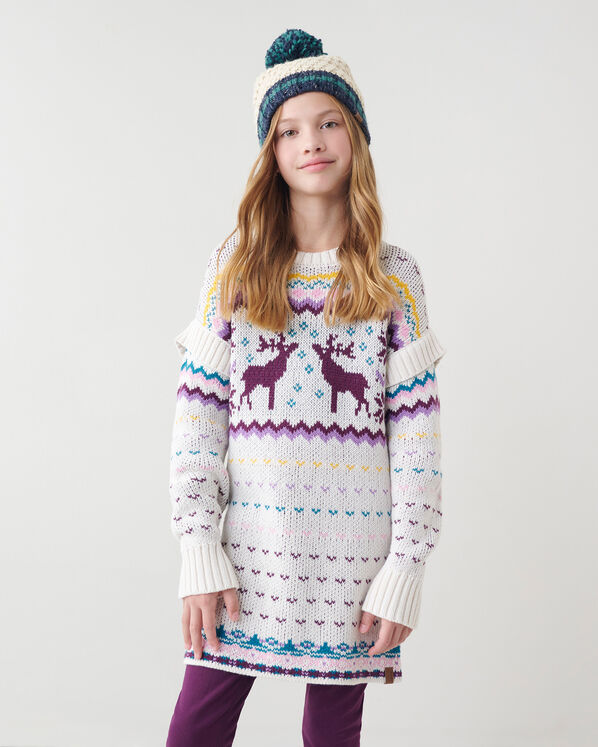 Girls Fair Isle Sweater Dress