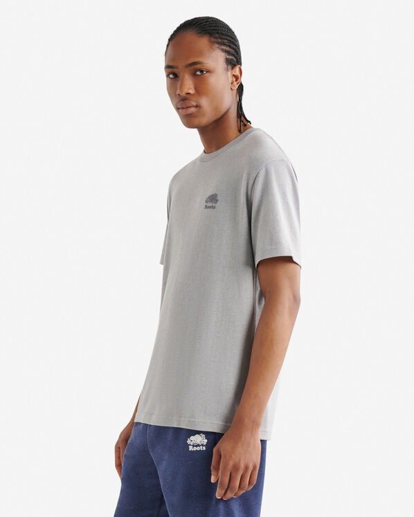 T-shirt poivr&eacute; en coton bio pour hommes