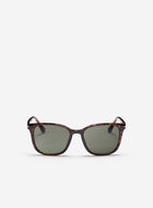 Womens Plastic Square Metal Decorated Sunglasses