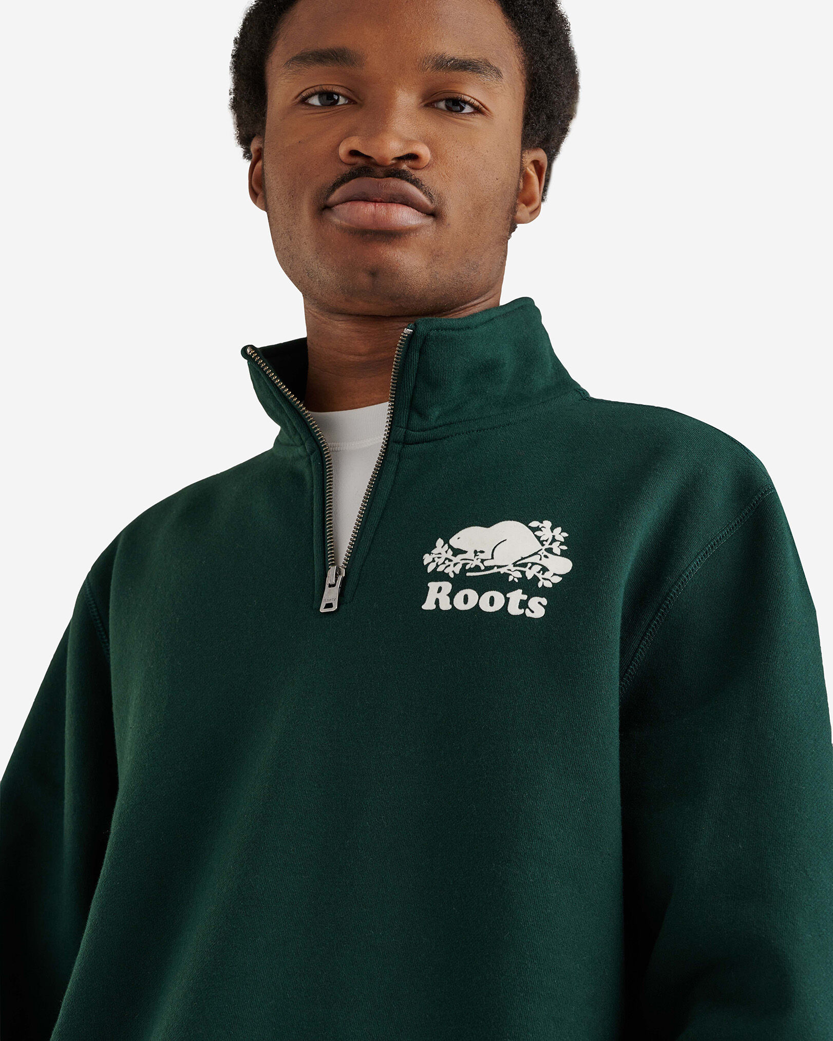 Organic Original Half Zip Stein Gender Free Unisex