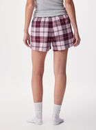 Short de pyjama &agrave; carreaux pour femme