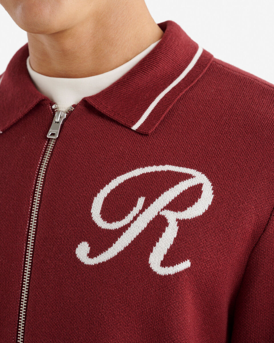 Robson Jacquard Zip Cardigan