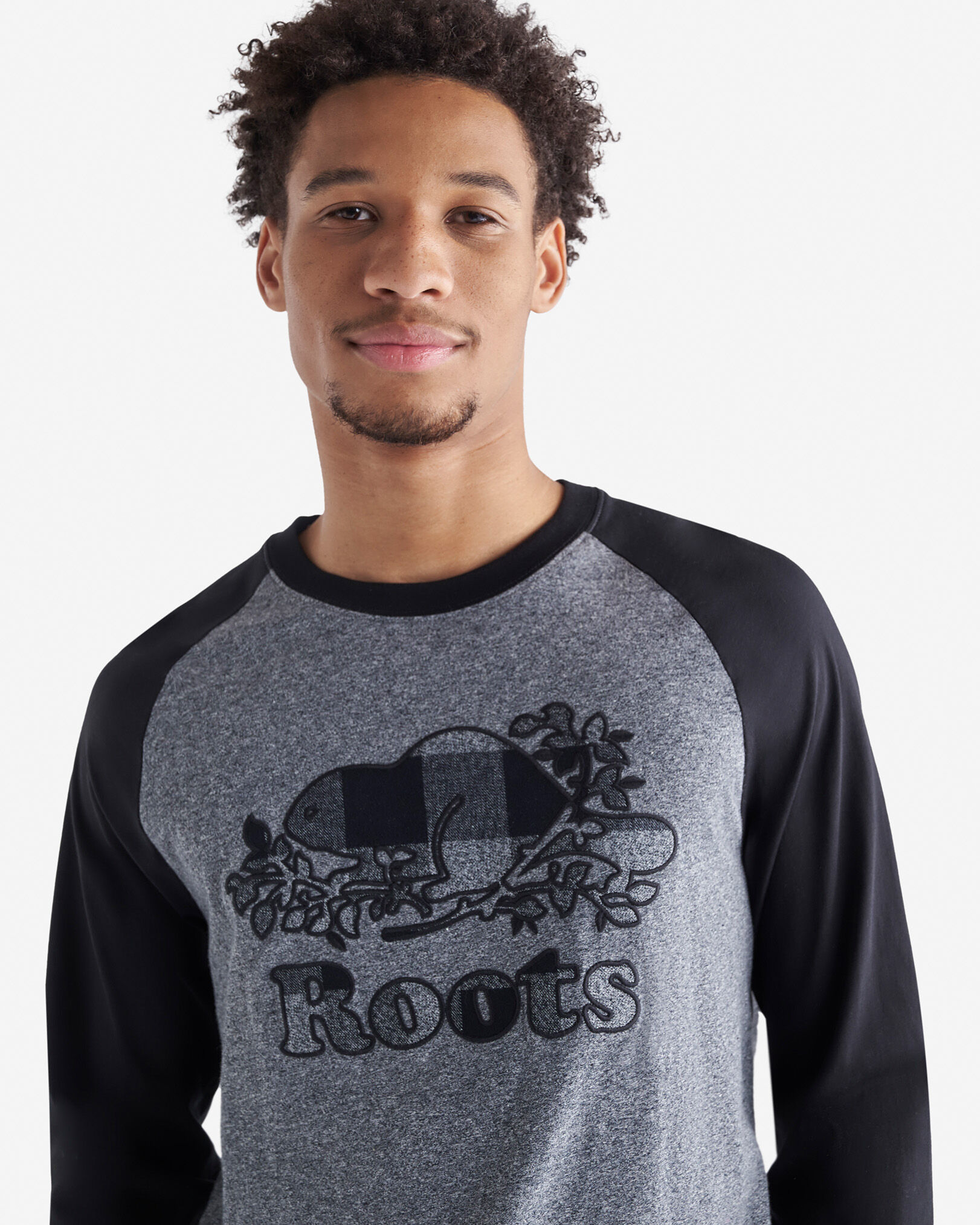 Mens Cooper Plaid Raglan Long Sleeve T-Shirt