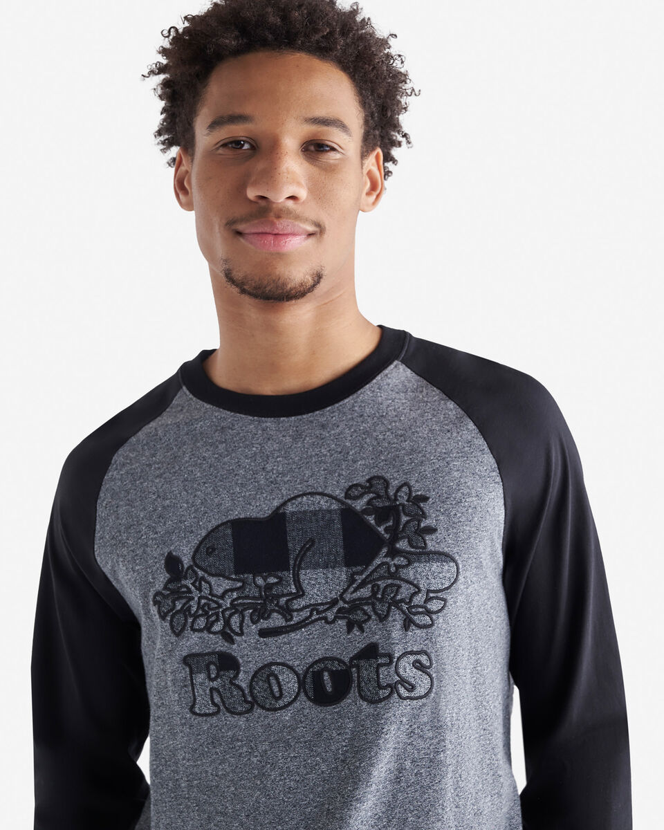 Mens Cooper Plaid Raglan Long Sleeve T-Shirt