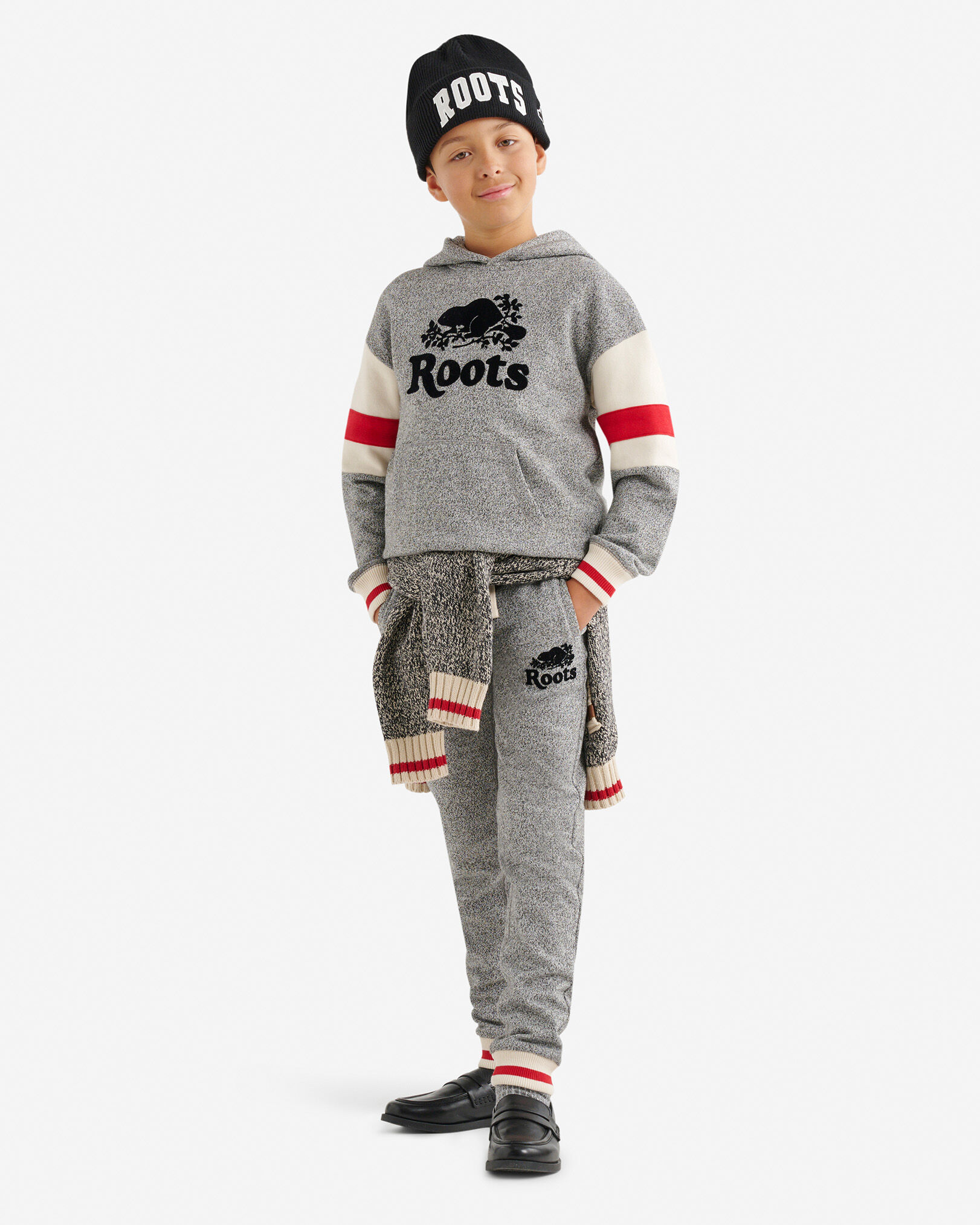 Chandail kangourou à capuchon Cabane pour enfants