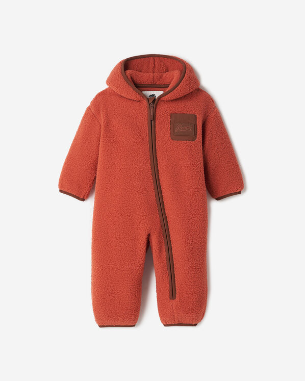 Baby Alta Shearling Fleece Romper Hoodie