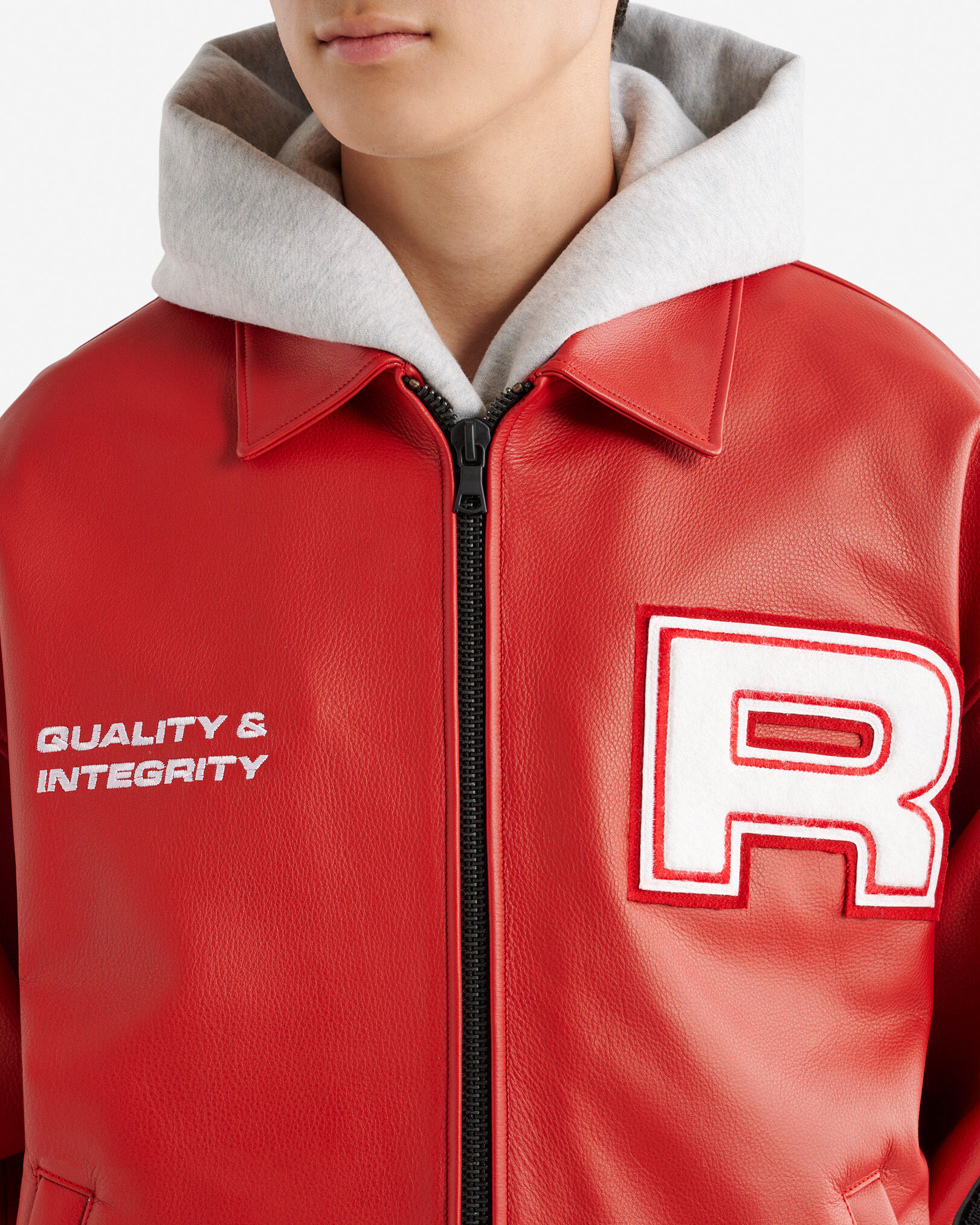 Alpine Goods Leather Jacket | Varsity Jackets | Roots