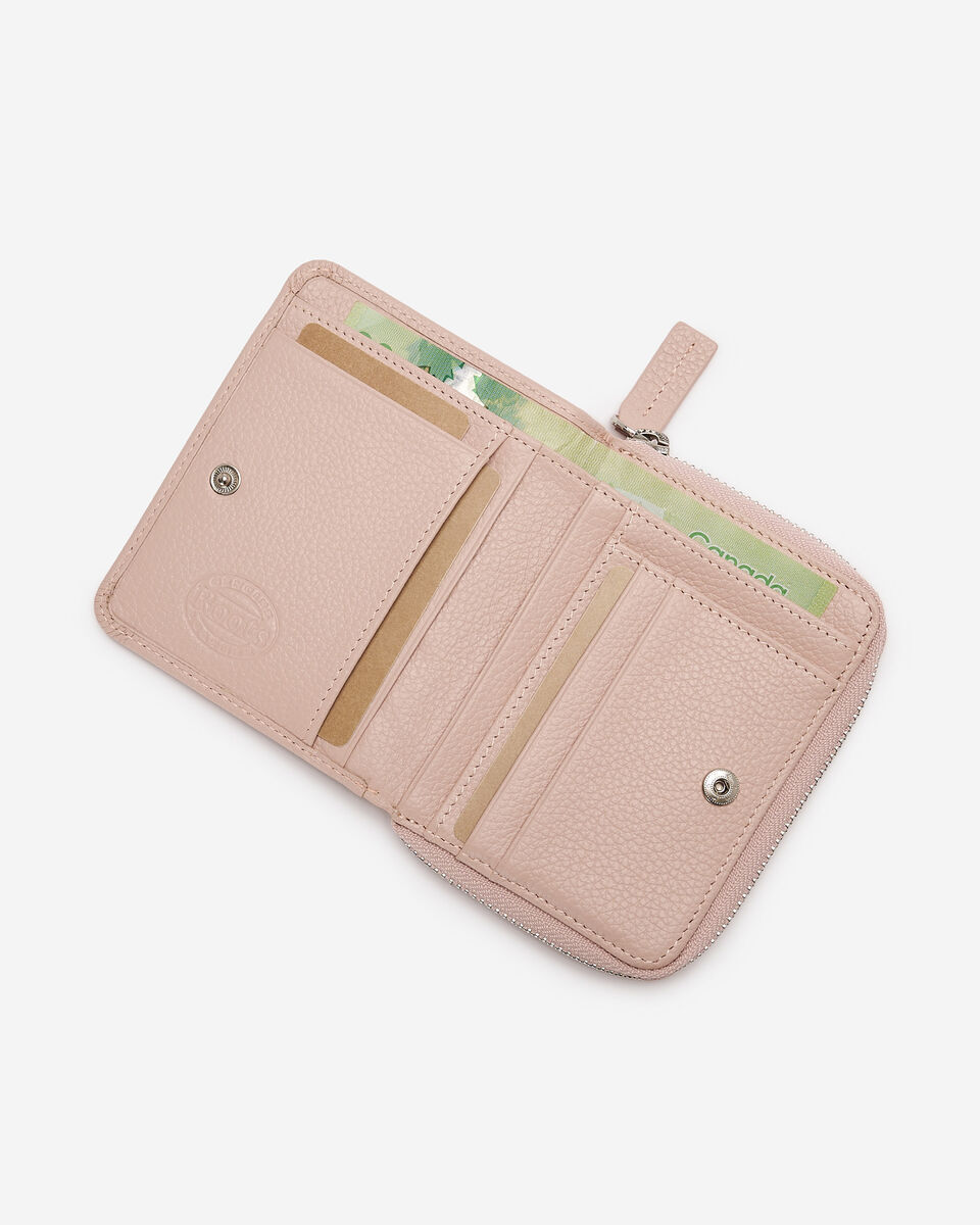 Petite pochette à glissière en cuir Cervino