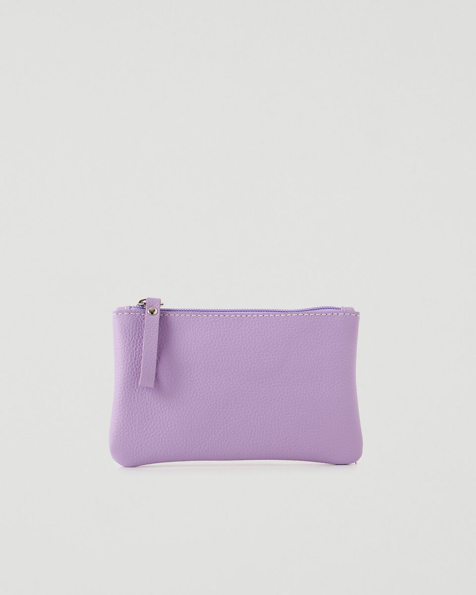 Pochette moyenne à glissière en cuir Cervino