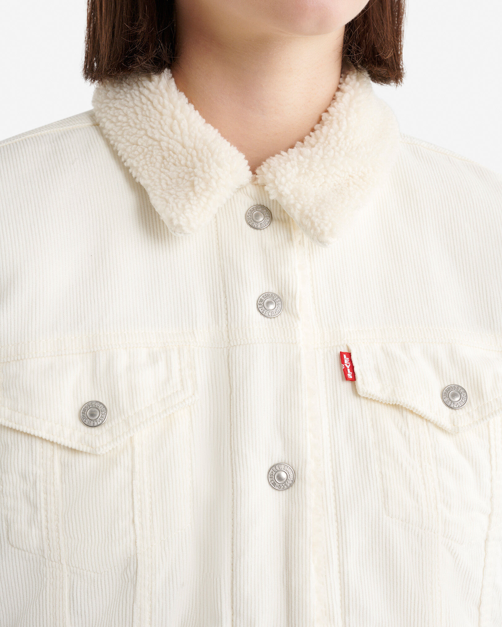 Veste en sherpa originale Levi's pour femme