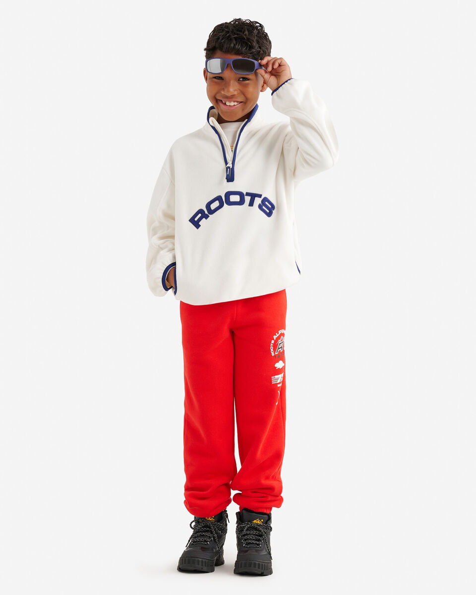 Pantalon en molleton avec écussons Alpine Goods pour enfants