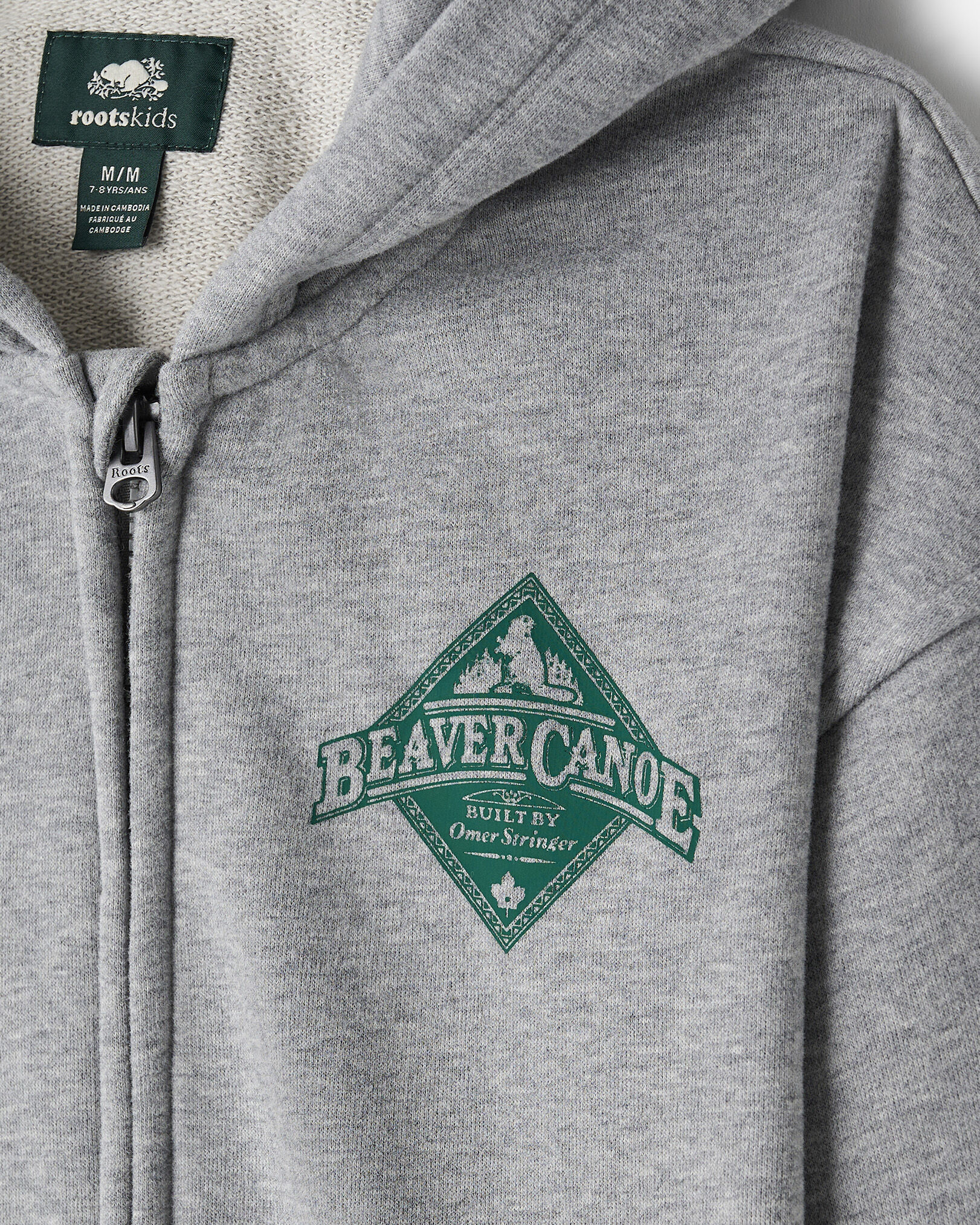 Kids Beaver Canoe Relaxed Full Zip Hoodie