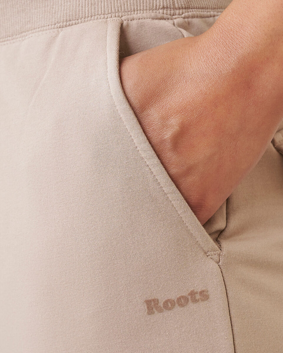 Pantalon en jersey bouclette et mélange modal