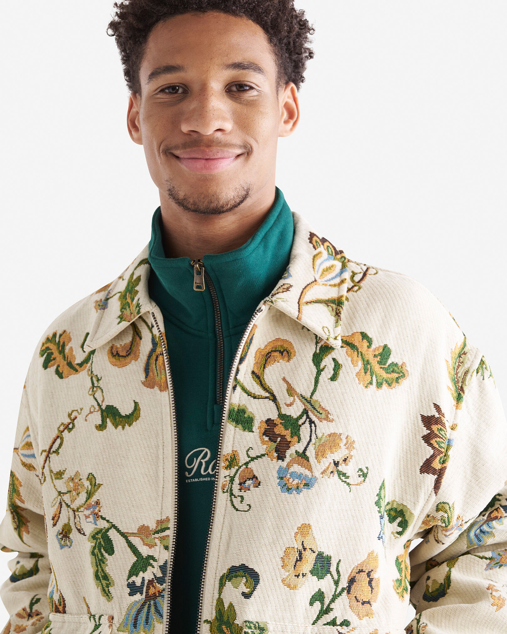 Floral Jacket Gender Free Unisex Jackets Outerwear Roots