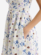 Robe nid-d&rsquo;abeilles en gaze de coton Isla