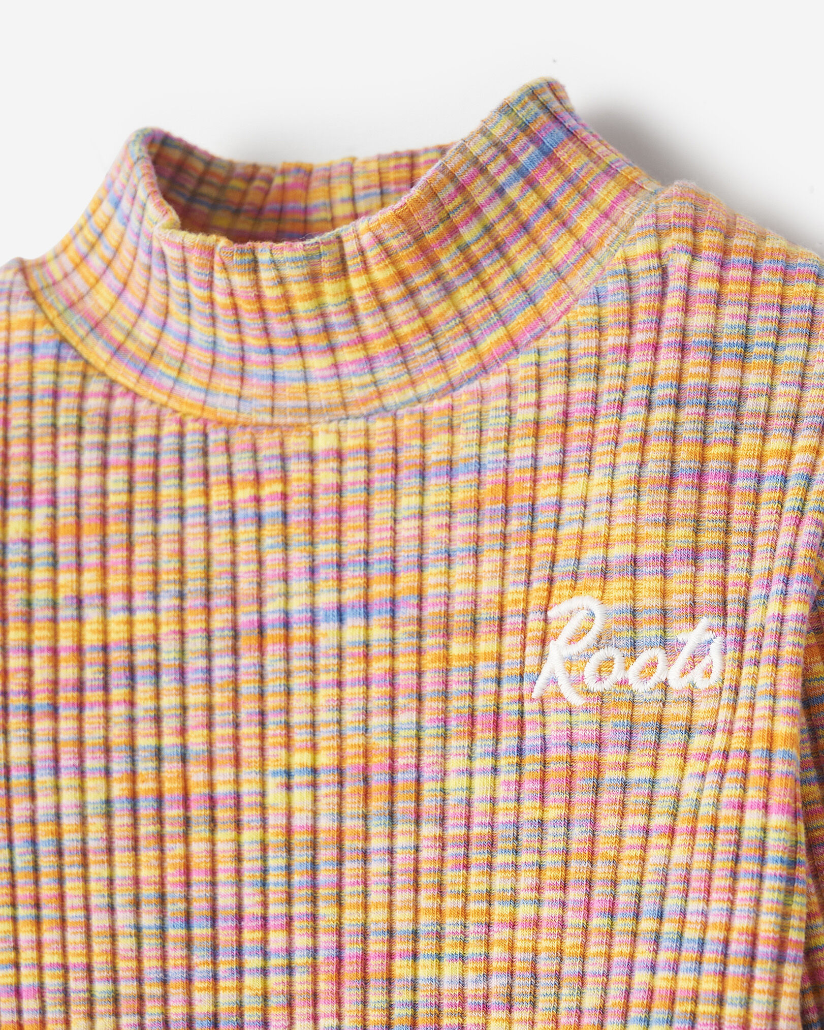 Toddler Girls Space Dye Mock Neck Top