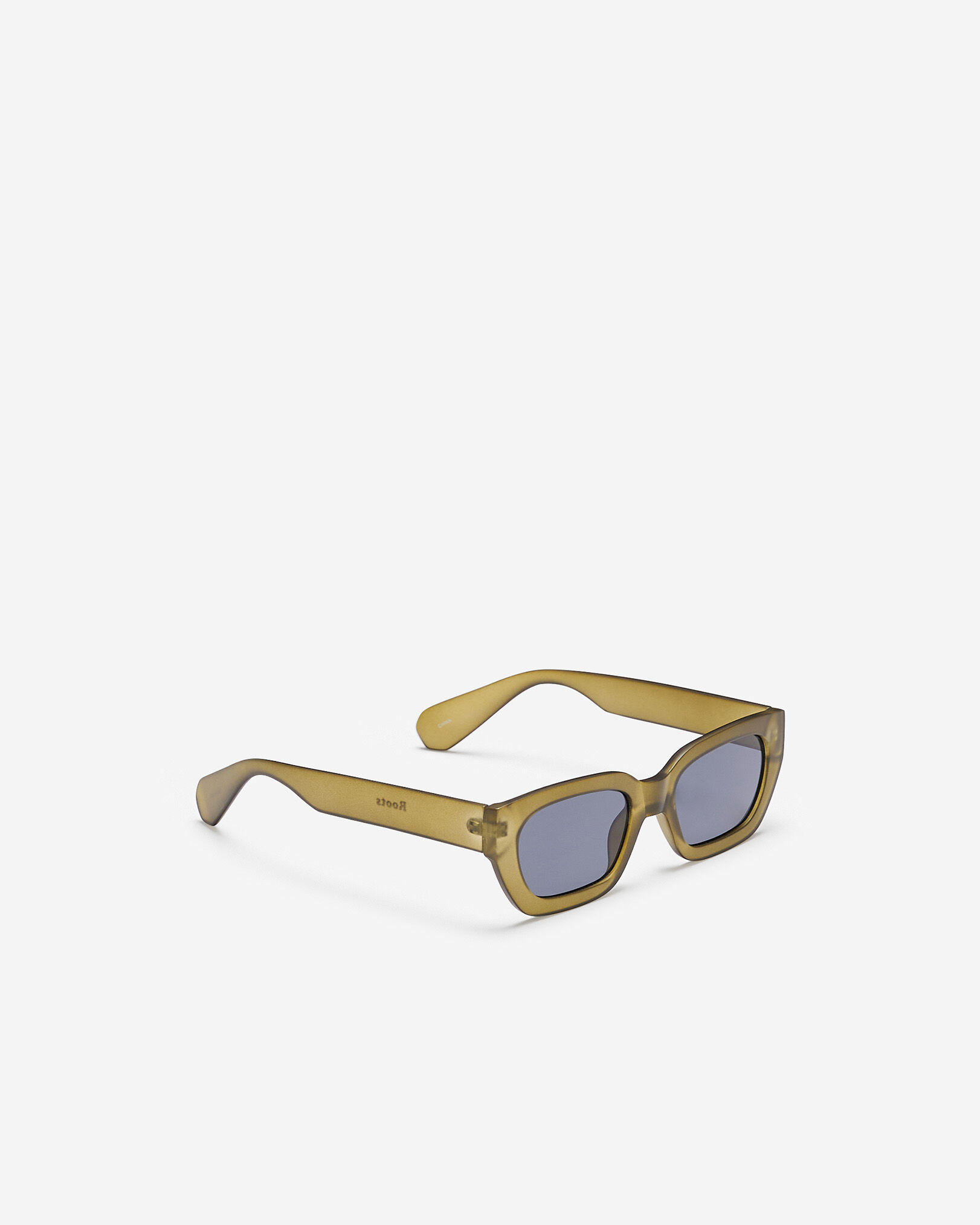 Plastic Slim Cat-Eye Frosted Sunglasses