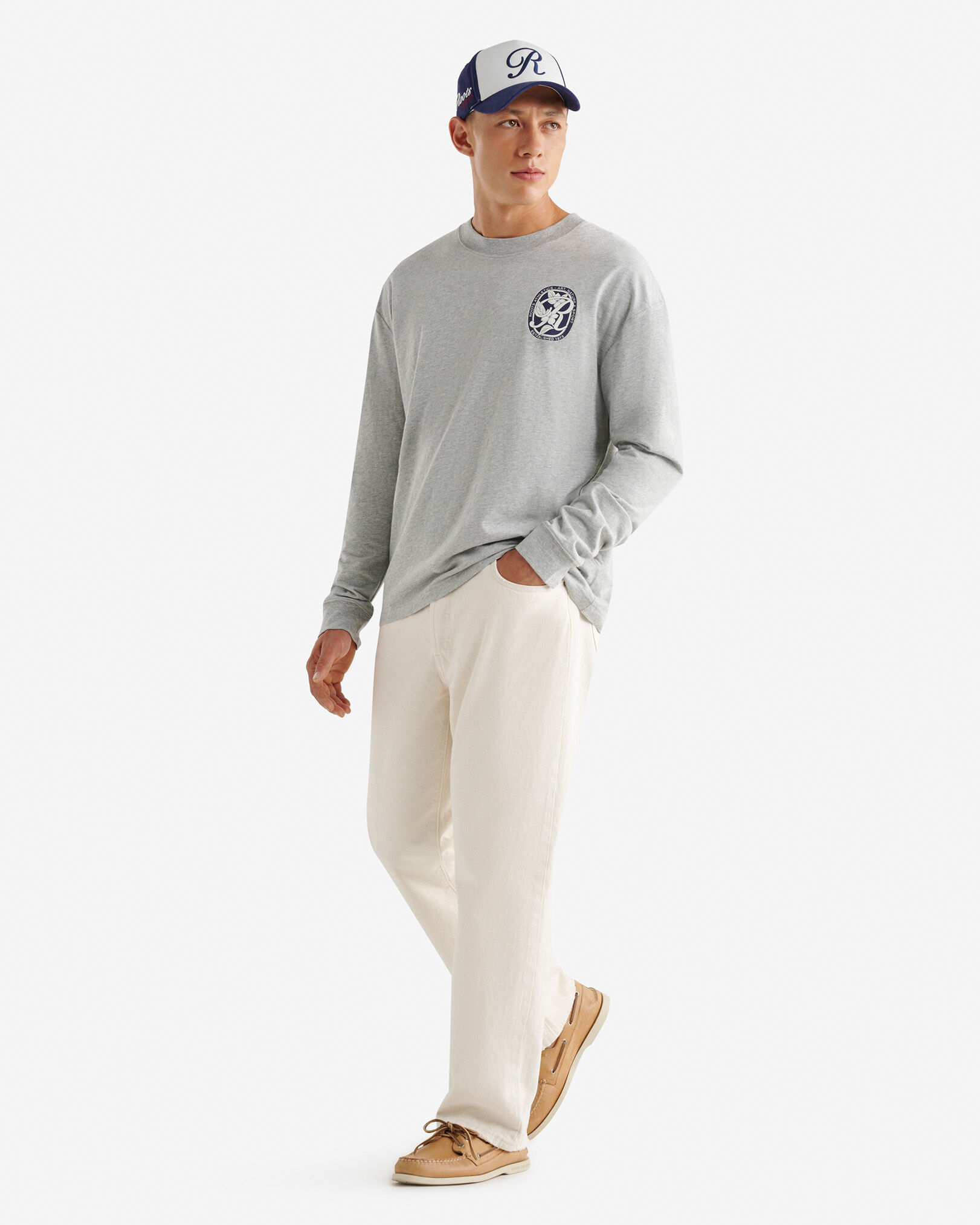 Mens Studio Graphic Long Sleeve T-Shirt