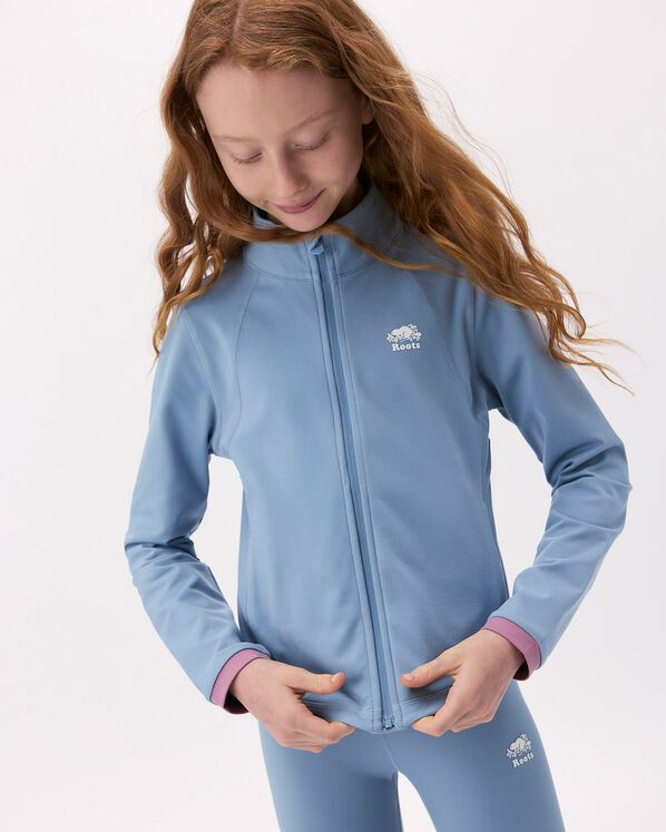 Blouson d&rsquo;athl&eacute;tisme sport ajust&eacute; pour filles