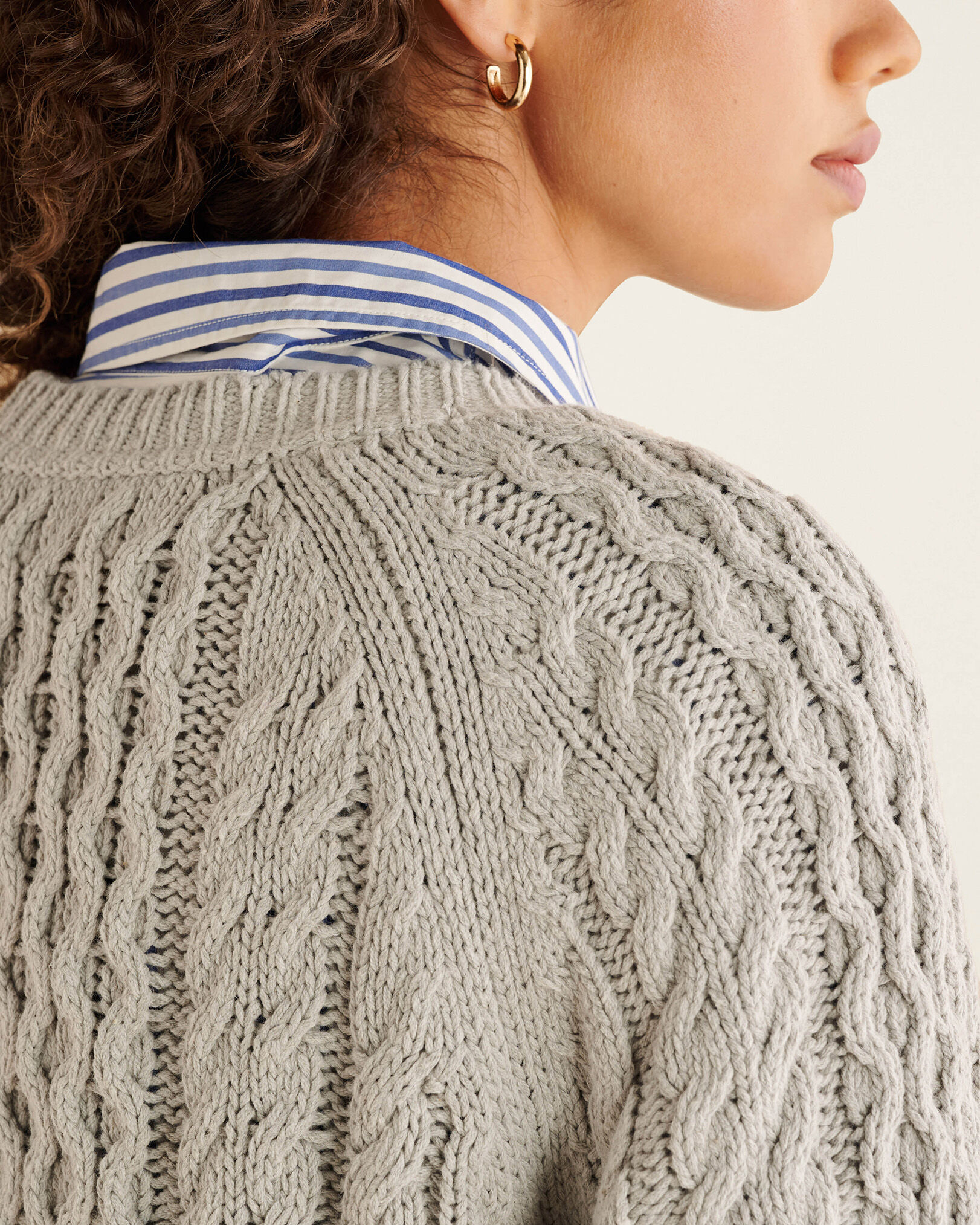 Cable Sweater Sweaters and Cardigans Roots