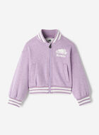 Toddler Girls Cooper Sparkle Varsity Jacket