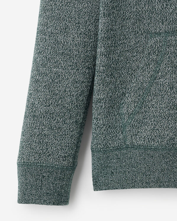 Chandail kangourou original &agrave; capuchon en jersey bouclette en coton bio pour enfants