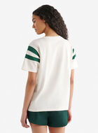 Womens Beaver Canoe Colour Block T-Shirt