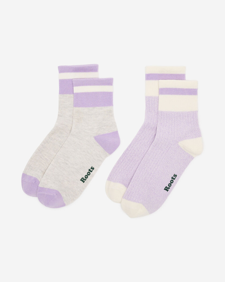 2 paires de socquettes en coton Cabane pour adultes 