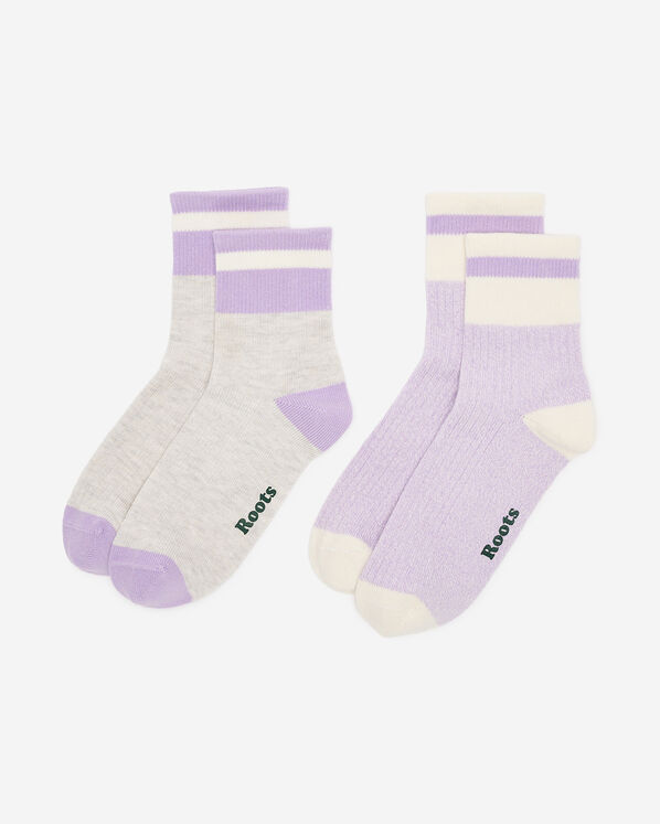 2 paires de socquettes en coton Cabane pour adultes 