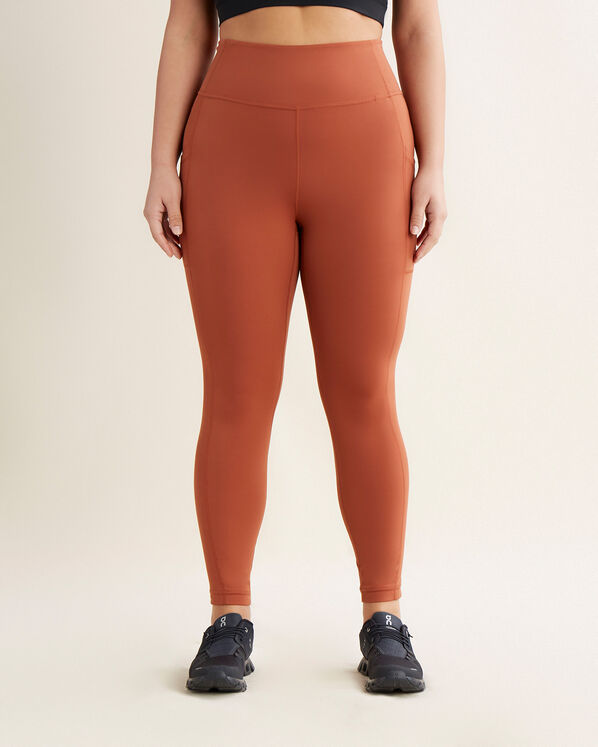 Rust Brown Active Bottoms Women's Sports Leggings (Women's)