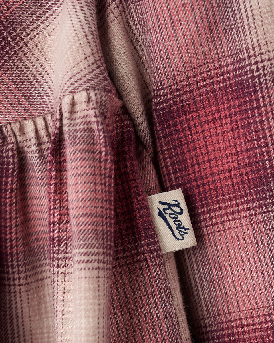 Robe nuisette à carreaux pour toutes-petites