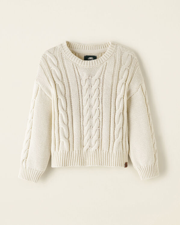 Toddler Cable Crew Sweater