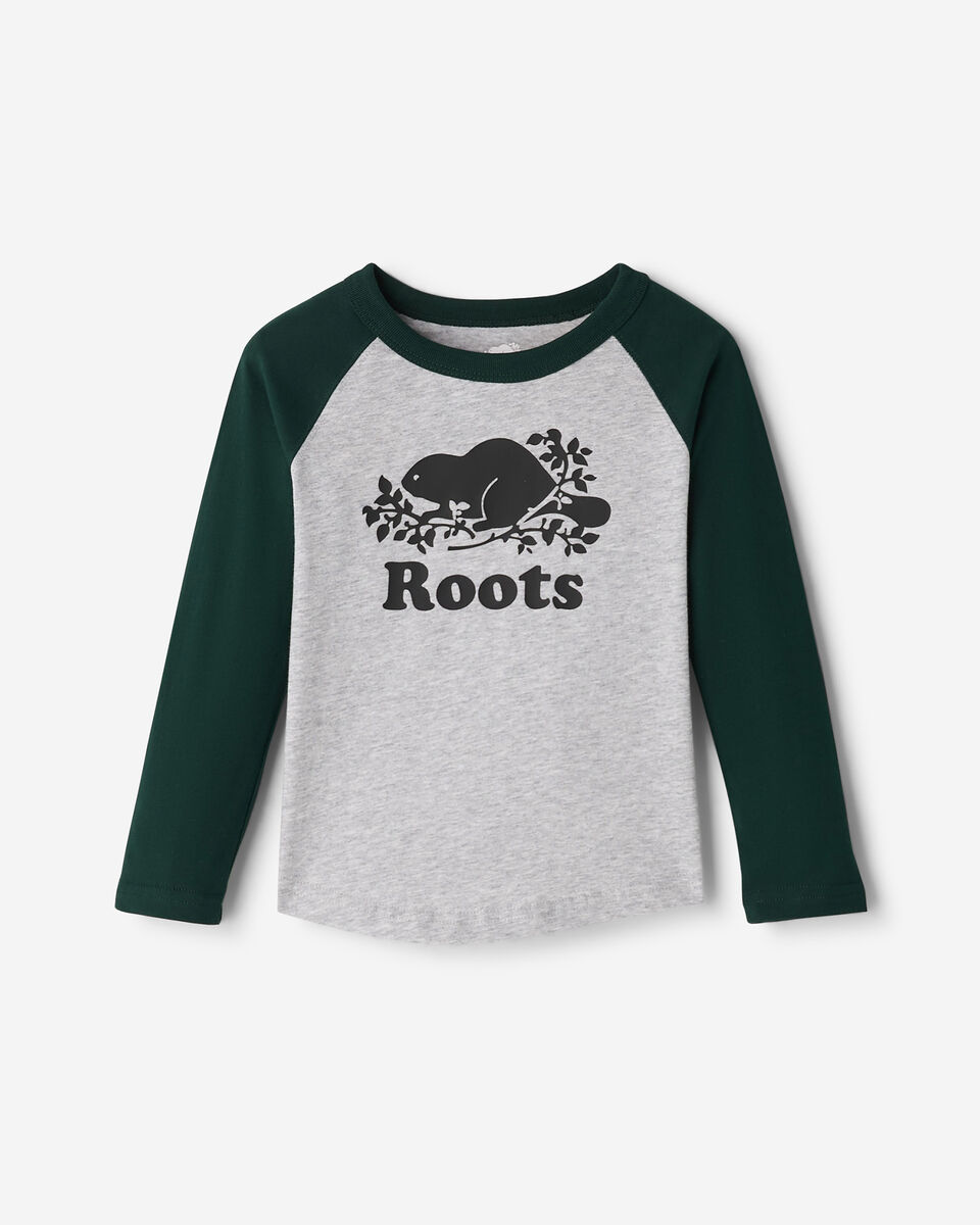 T-shirt style baseball Cooper en coton bio pour tout-petits