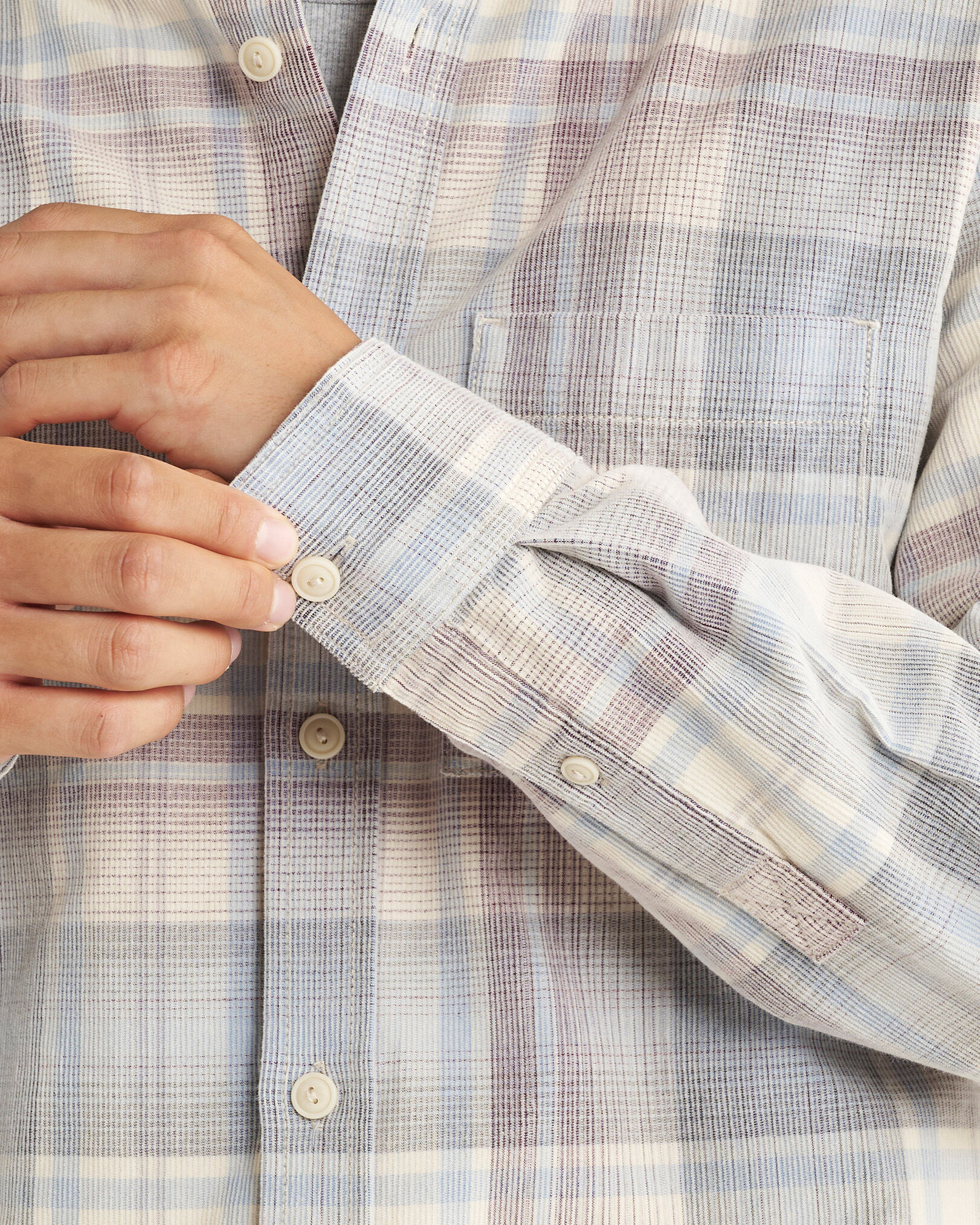 Two-Tone Cord Shirt