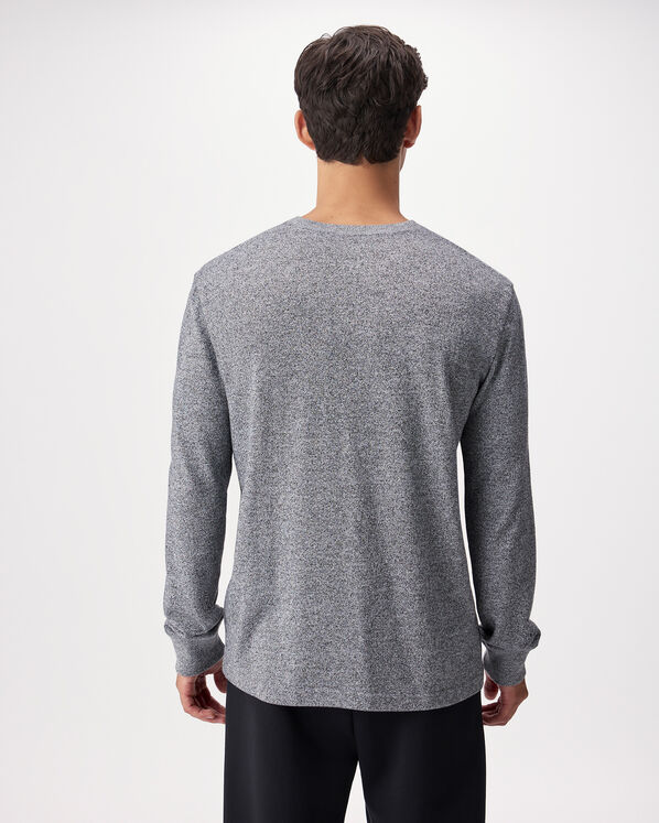 T-shirt &agrave; manches longues &agrave; motif poivr&eacute; en coton biologique pour homme