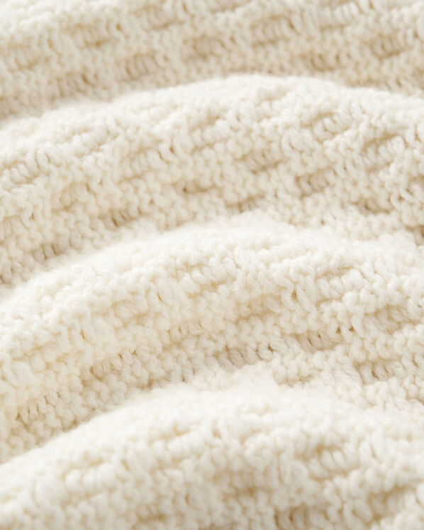 Chandail &agrave; col rond en tricot torsad&eacute; Cabane