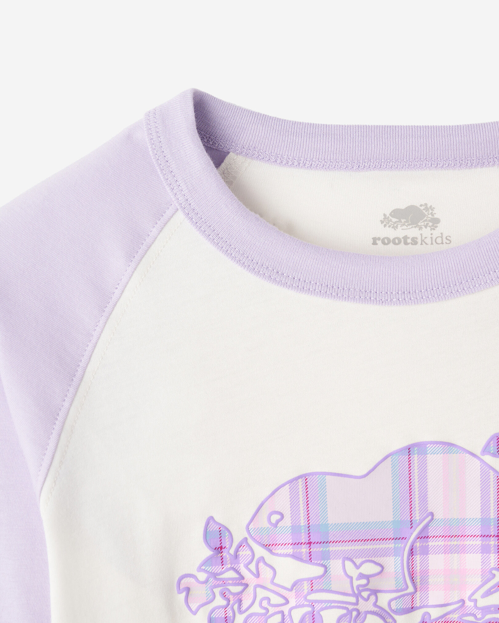 Kids Plaid Baseball T-Shirt