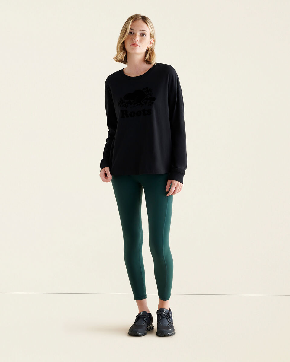 Womens Organic Cooper Beaver Long Sleeve T-shirt