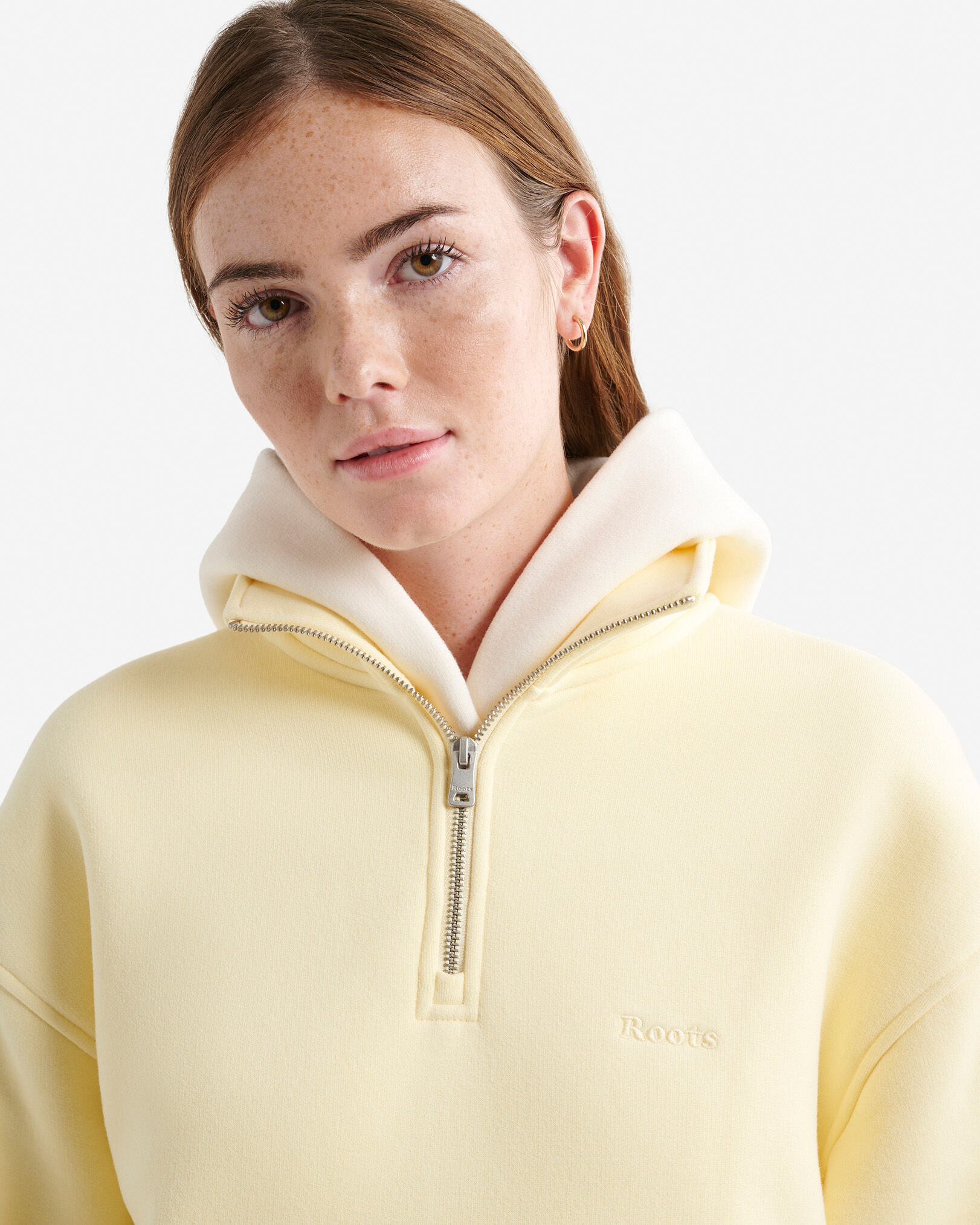 Chandail à demi-glissière en molleton Nuage Coupe Un