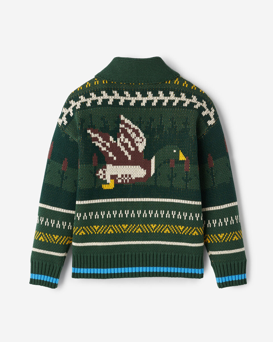 Cardigan châle Cabane Fairisle pour enfants
