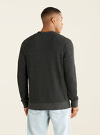 Stretch Waffle Long Sleeve Crew Top
