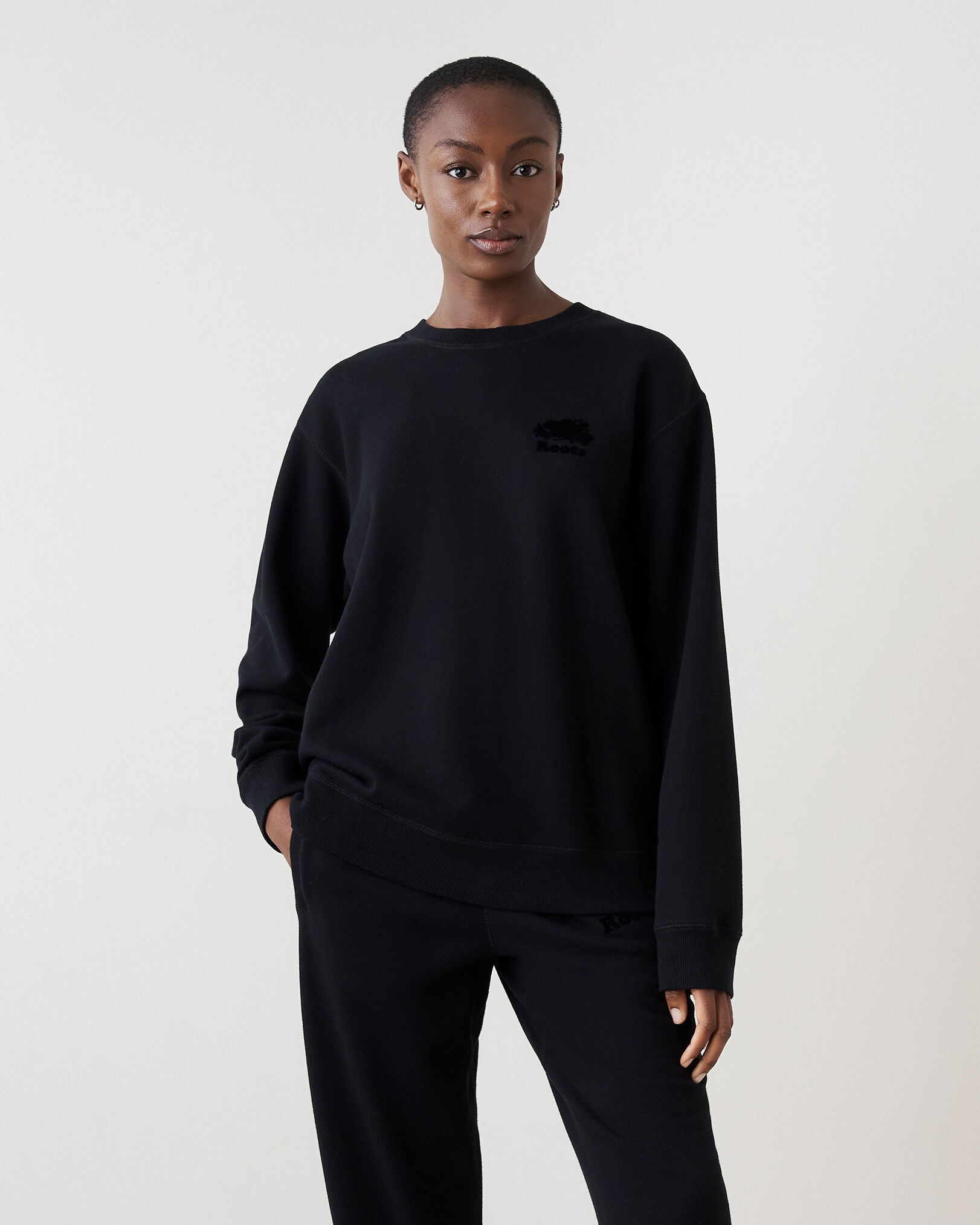 Organic Cooper BF Crew Sweatshirt Sweatshirts and Hoodies Roots