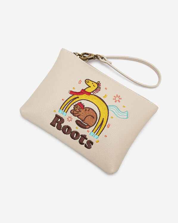 Pochette Ann&eacute;e du cheval en cuir Cervino