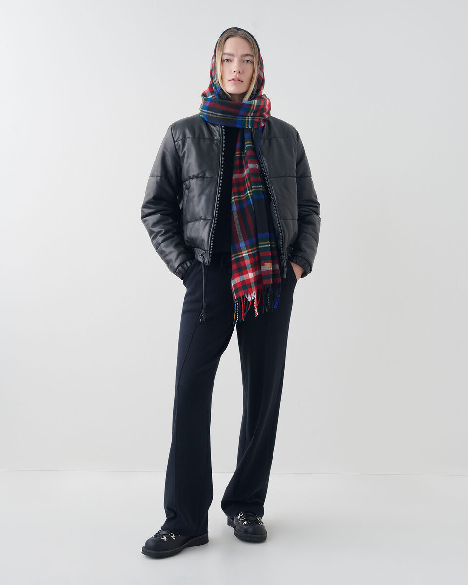 Cropped Leather Puffer Vegetal