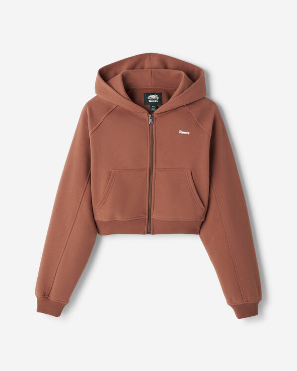 Summer Cloud Cropped Full Zip Hoodie