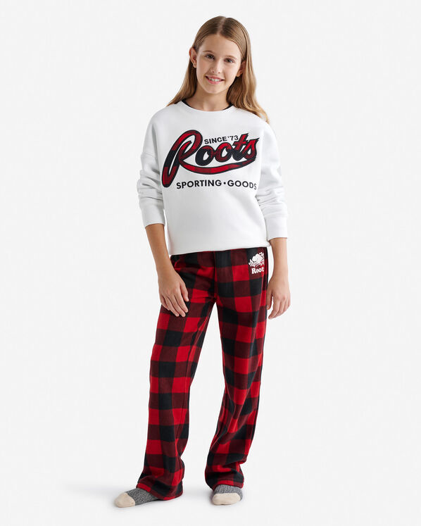 Kids Plaid Applique Crew Sweatshirt